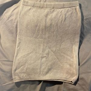 Tan knit skirt size L